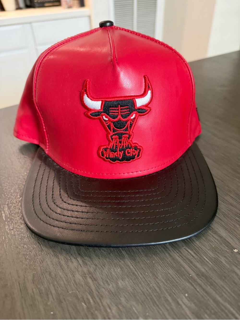 New Era Red and Black Chicago Bulls Snapback